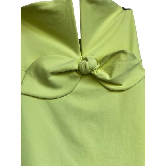 Susana Monaco Strapless Bow Front Top Lemon Yellow, BABY DOLL, SM - Picture 14 of 15